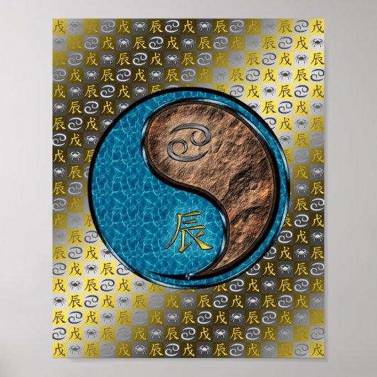 Poster Cancer et dragon terrestre (Devant)