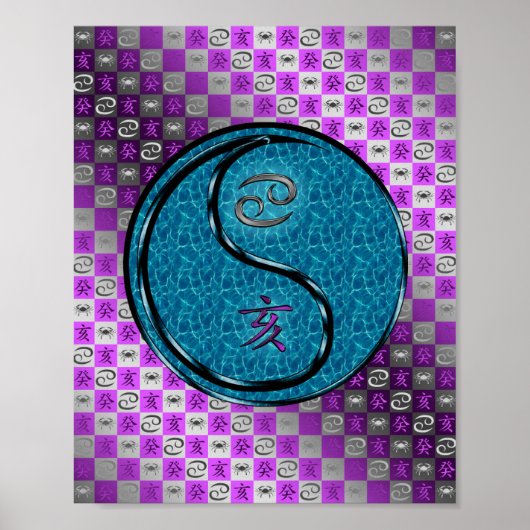 Poster Cancer et plan d'eau (Devant)