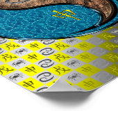 Poster Cancer et singe de la Terre (Coin)