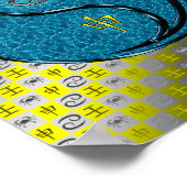 Poster Cancer et singe de l'eau (Coin)