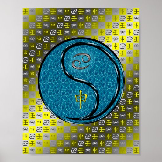 Poster Cancer et singe de l'eau (Devant)