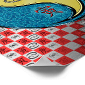 Poster Cancer et tigre métallique (Coin)