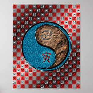 Poster Cancer et tigre terrestre