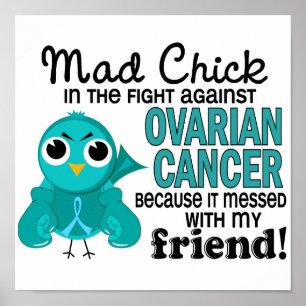 Poster Cancer ovarien d'ami fol du poussin 2