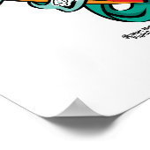 Poster Cancer ovarien Tattoo Coeur (Coin)