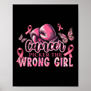 Poster Cancer Picker La Fille Mauvaise Pink Boxing Glove 