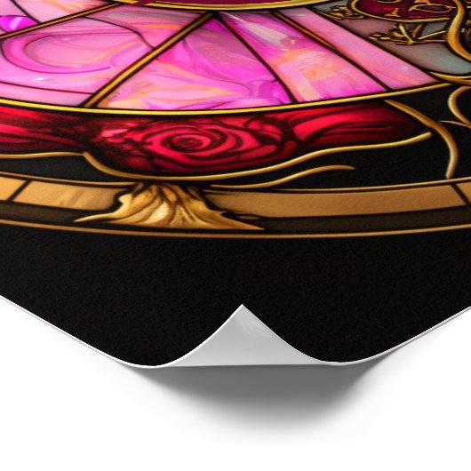 Poster Cancer Rayon rubis (Coin)