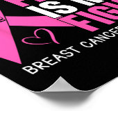 Poster Cancer Son combat est mon combat cancer du sein de (Coin)