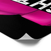 Poster Cancer Son Combat Est Mon Combat Pink Boxe Glove (Coin)