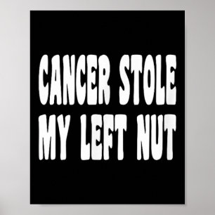 Poster Cancer Stocke Ma Noix Gauche Testiculaire Cancer S