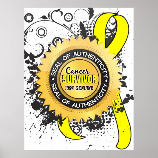 Poster Cancer Survivant 23 Cancer testiculaire (Devant)
