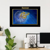 Poster Cancer Zodiac Astrologie (Bureau à domicile)