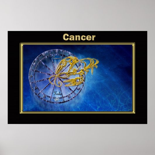 Poster Cancer Zodiac Astrologie (Devant)