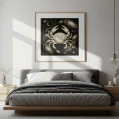 Poster Cancer Zodiaque Céleste Astrologie