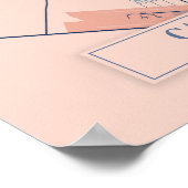 Poster Cancun Mexico Breezy City Map Travel (Coin)