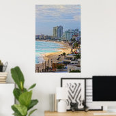 Poster Cancun Mexique (Bureau à domicile)