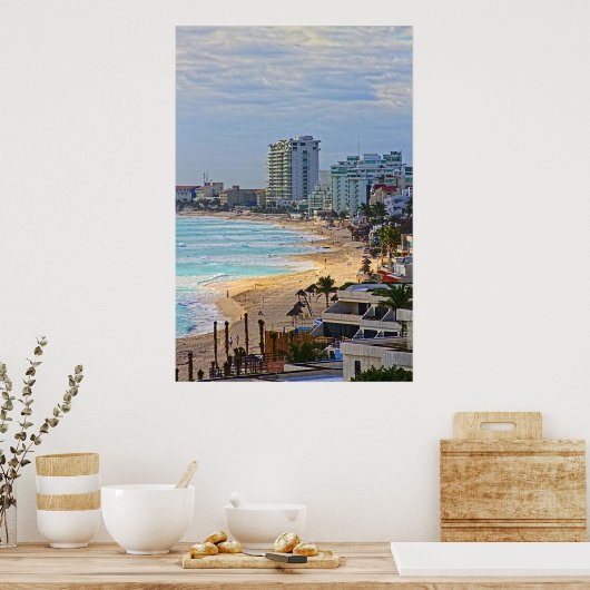Poster Cancun Mexique (Cuisine)