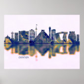 Poster Cancun Skyline (Devant)