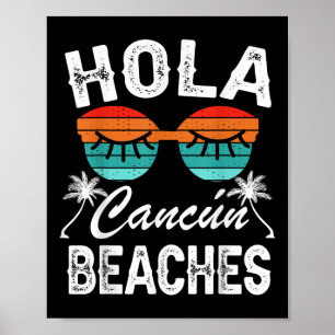 Poster Cancun T Chemise Drôle Vacances Été Correspondant 