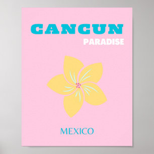 Poster Cancun Travel Art, Travel Art, Preppy, Preppy Room