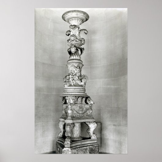 Poster Candelabra conçu par Piranesi sur la base (Devant)