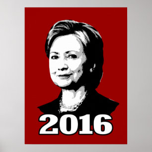 Poster Candidat HILLARY CLINTON 2016