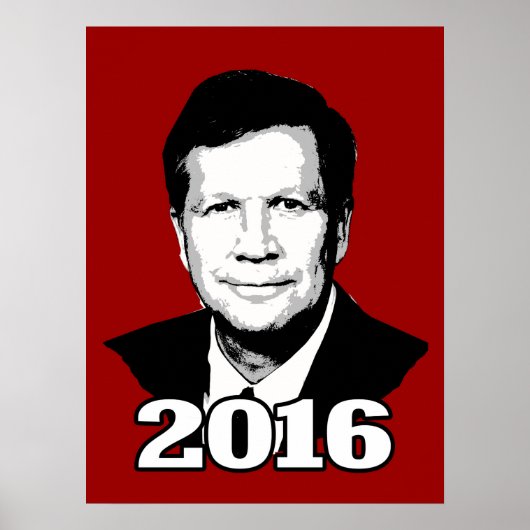 POSTER CANDIDAT JOHN KASICH 2016 (Devant)