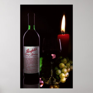 Poster CANDLELIGHT and WINE