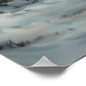 Poster Candlelit Labyrinth Gothic Castle Corridor Art Pri (Coin)