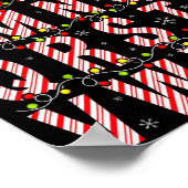 Poster Candy Cane Alphabet Christmas Lights Teacher Schoo (Coin)