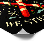Poster Candy Cane Crew We Stick Together Christmas Costum (Coin)