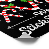 Poster Candy Cane Crew We Stick Together Christmas Xmas M (Coin)