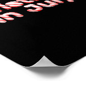 Poster Candy Cane Tygraphy Christmas In July T Shirt (Coin)