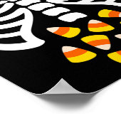 Poster Candy Corn Skeleton Rib Cage Halloween Costume (Coin)