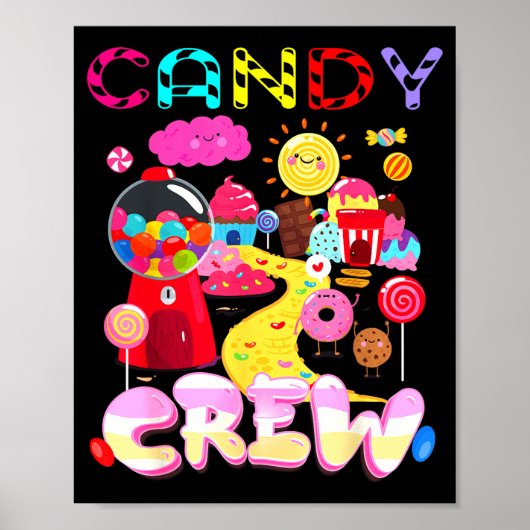 Poster Candy Crew Candy Costume Women Candy Land Kids Swe (Devant)