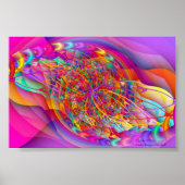 Poster Candy fractal Sky Art Abstrait (Devant)