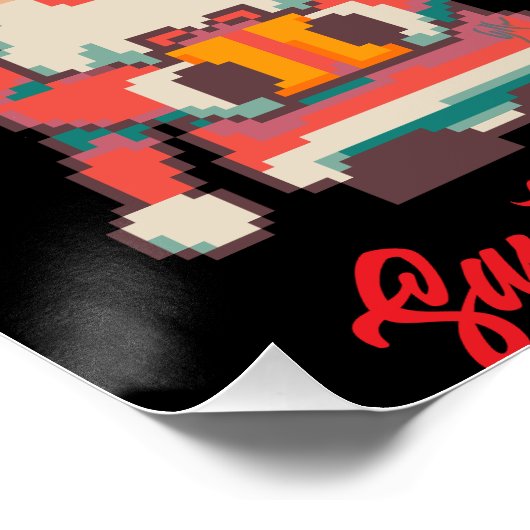 Poster Candy, Gingerbread, Christmas, tree, Pixel Art (Coin)