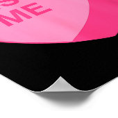 Poster Candy Heart Embrasse-Moi Saint-Valentin (Coin)