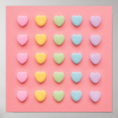 Poster Candy Hearts Portrait (Devant)
