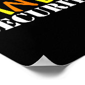 Poster Candy Security Costume d'Halloween facile pour Laz (Coin)