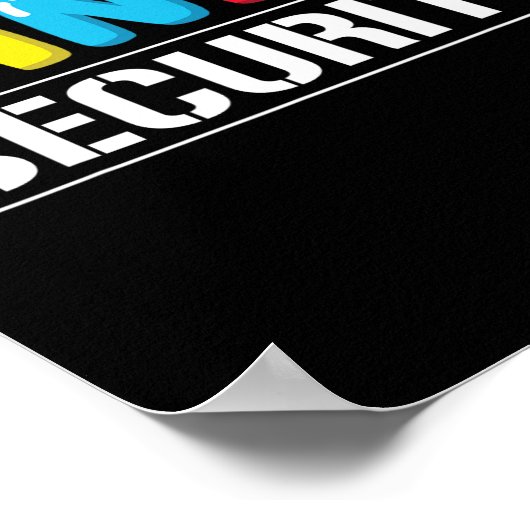 Poster Candy Security Funny Halloween Costume Enfants Gar (Coin)