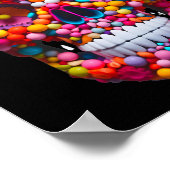 Poster Candy Skull Buble Gum Skeleton Halloween Candies (Coin)