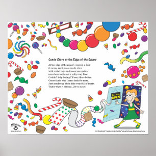 Poster "Candy Store at the Edge of the Galaxy"