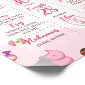 Poster Candy Sweet One Anniversaire Jalon (Coin)