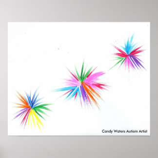Poster Candy Waters Artiste de l'autisme