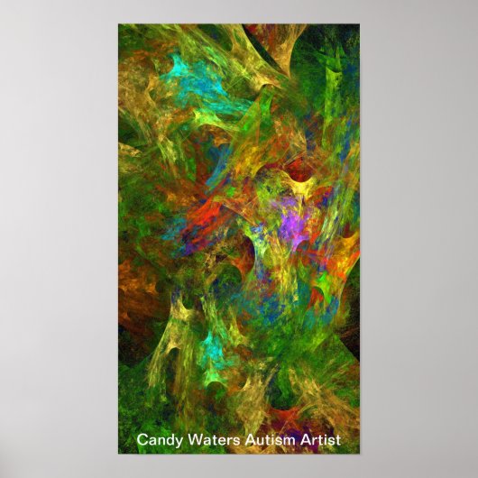 Poster Candy Waters Artiste de l'autisme (Devant)