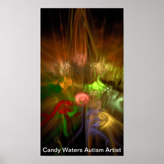 Poster Candy Waters Artiste de l'autisme (Devant)