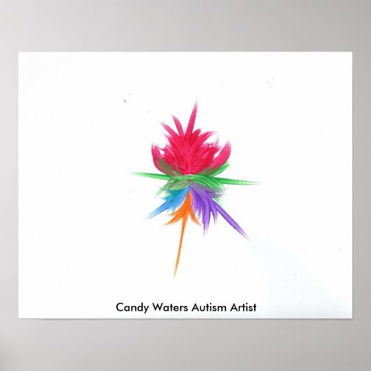 Poster Candy Waters Artiste de l'autisme (Devant)