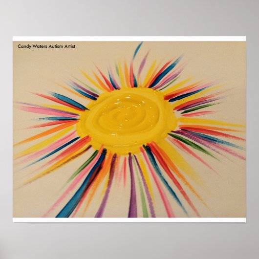 Poster Candy Waters Artiste de l'autisme (Devant)