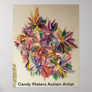 Poster Candy Waters Artiste de l'autisme